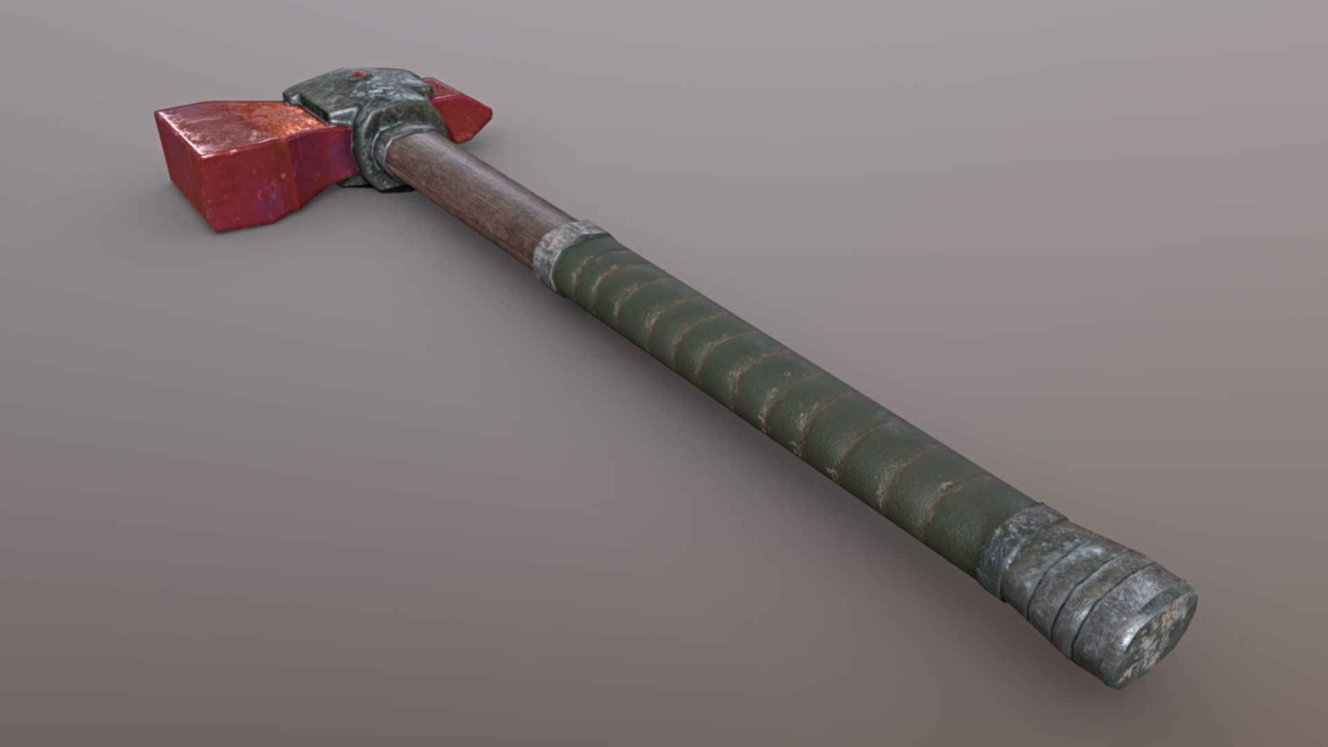 Hammer - Ruby Low-poly 3D model_4