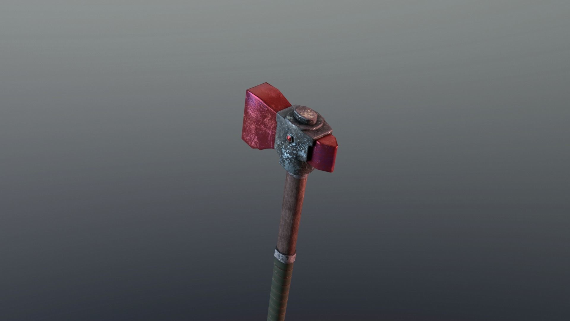 Hammer - Ruby Low-poly 3D model_2