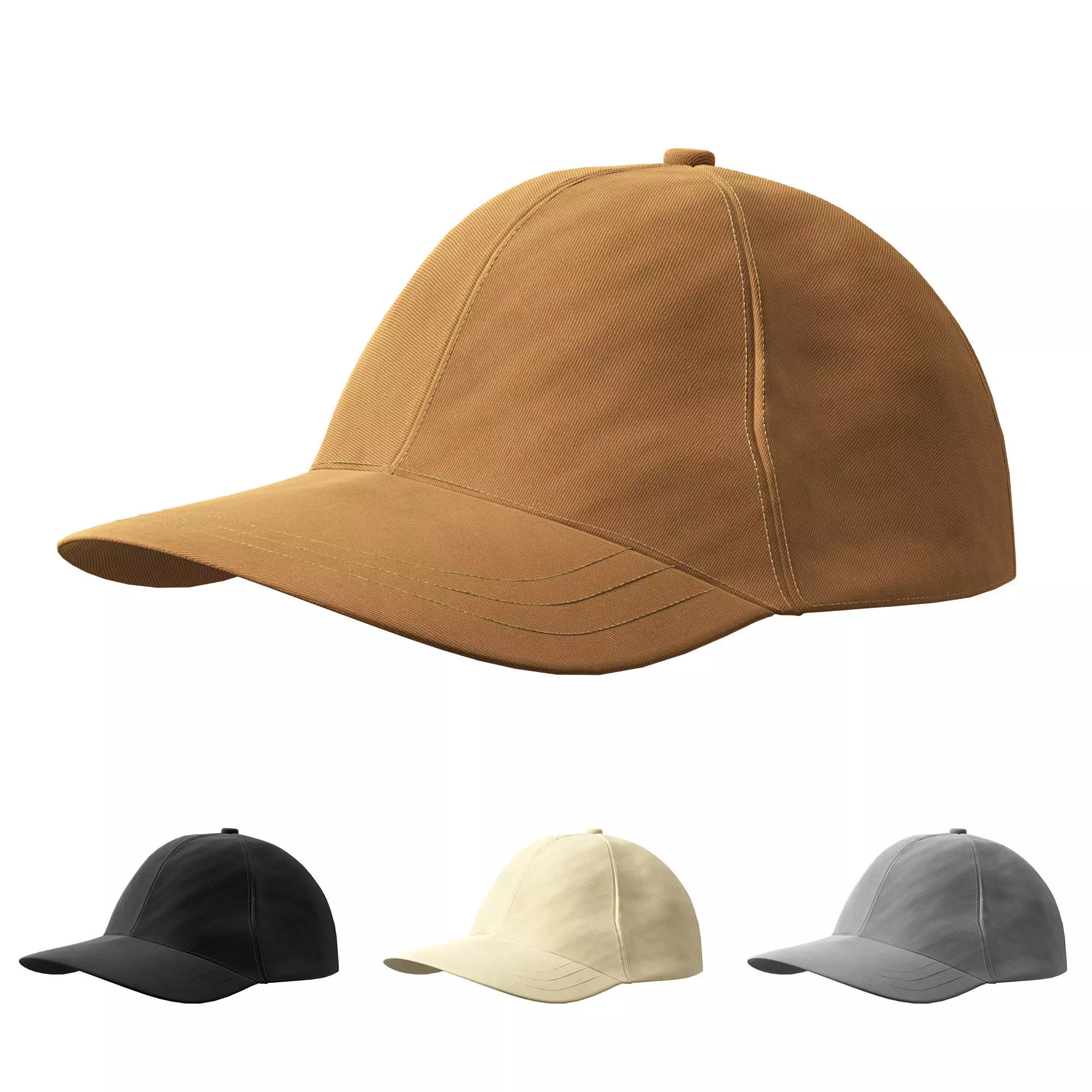 Basic Cap ZARA 3D model_0