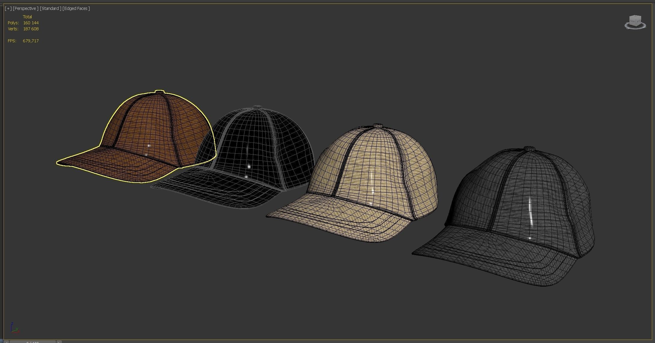 Basic Cap ZARA 3D model_8