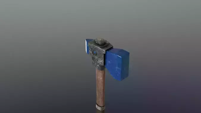 Hammer - Sapphire Low-poly 3D model