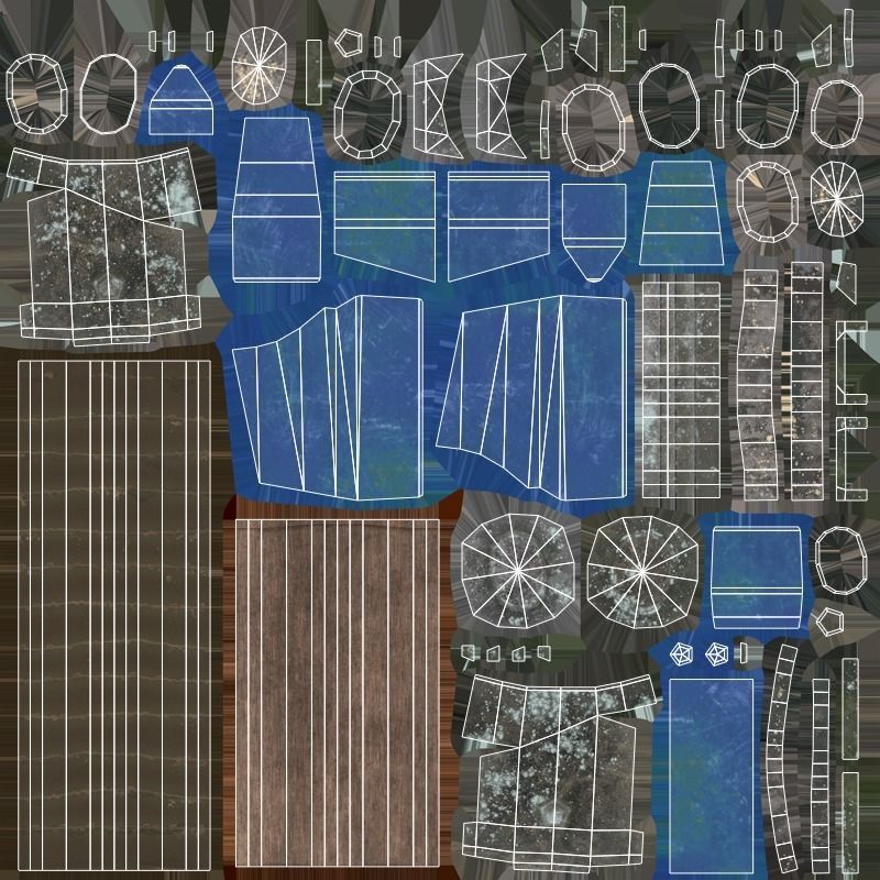 Hammer - Sapphire Low-poly 3D model_6