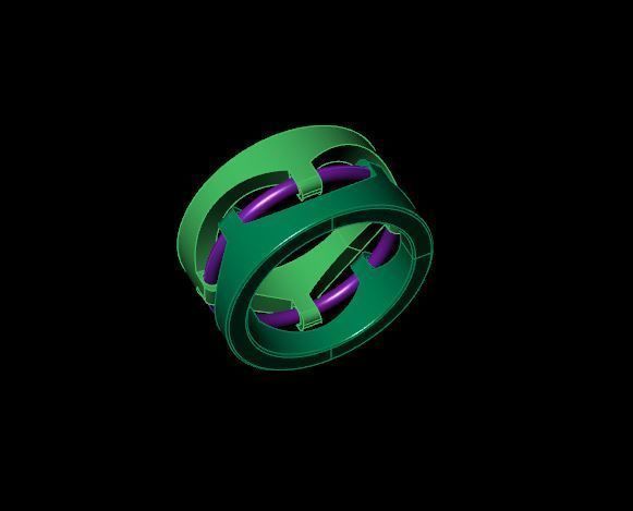 Rings 3D print model_2