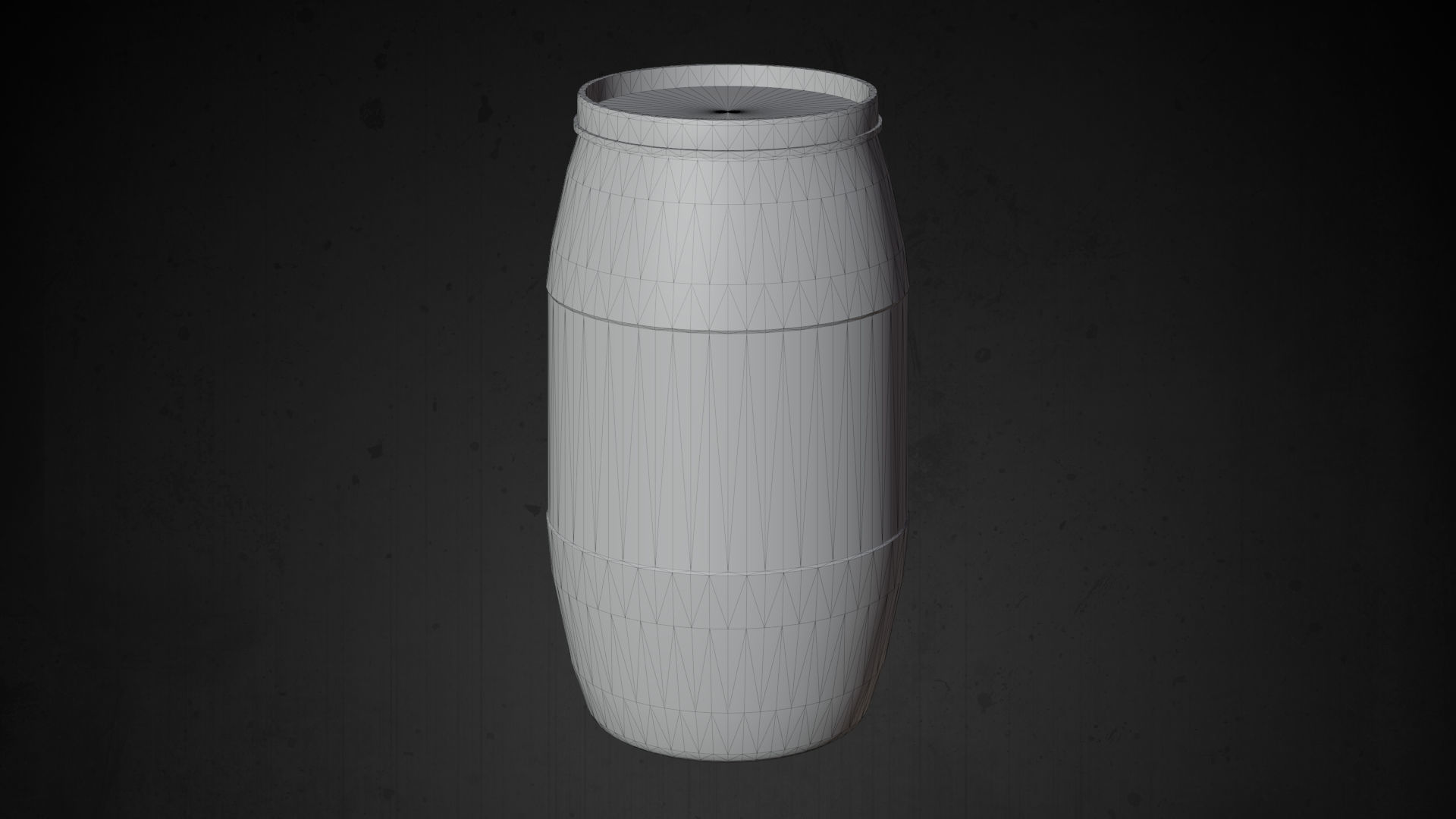 Plastic Drum Game-Ready Low-poly 3D model_8