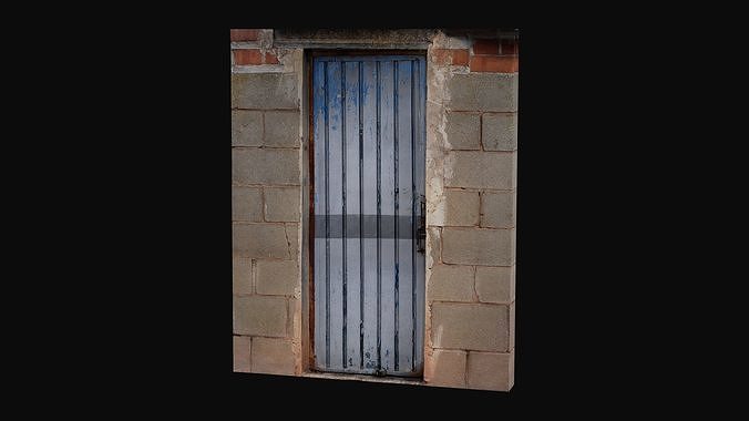 Metal Door 01 - HeraScans Low-poly 3D model