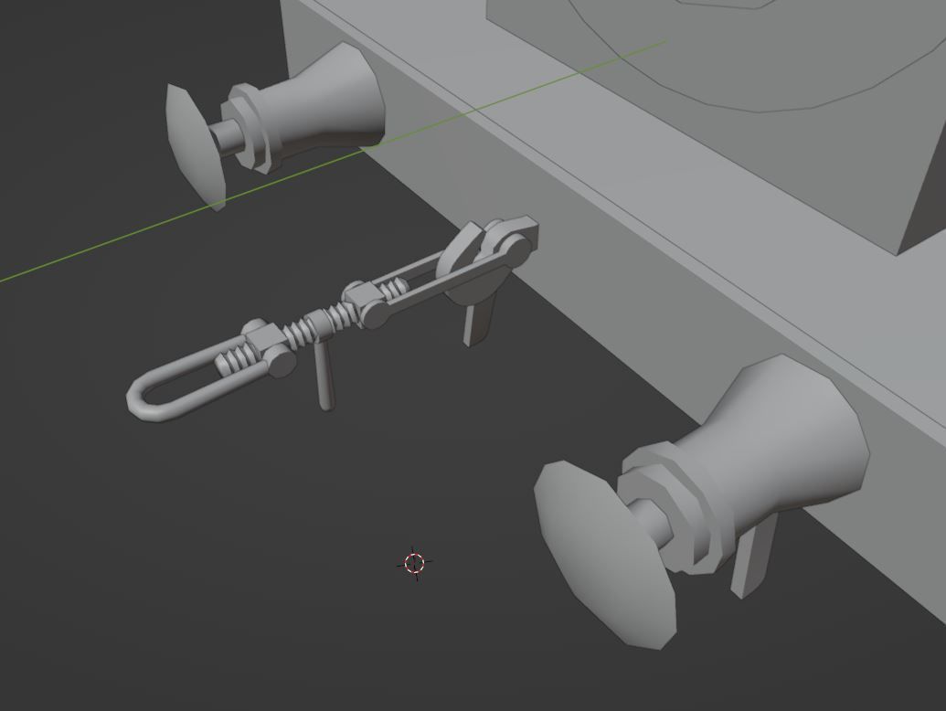 GWR 1361 class steam train Low-poly 3D model_5