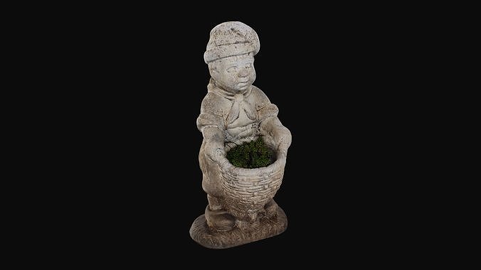 Garden Decorative Figure Boy 01 - HeraScans 3D model