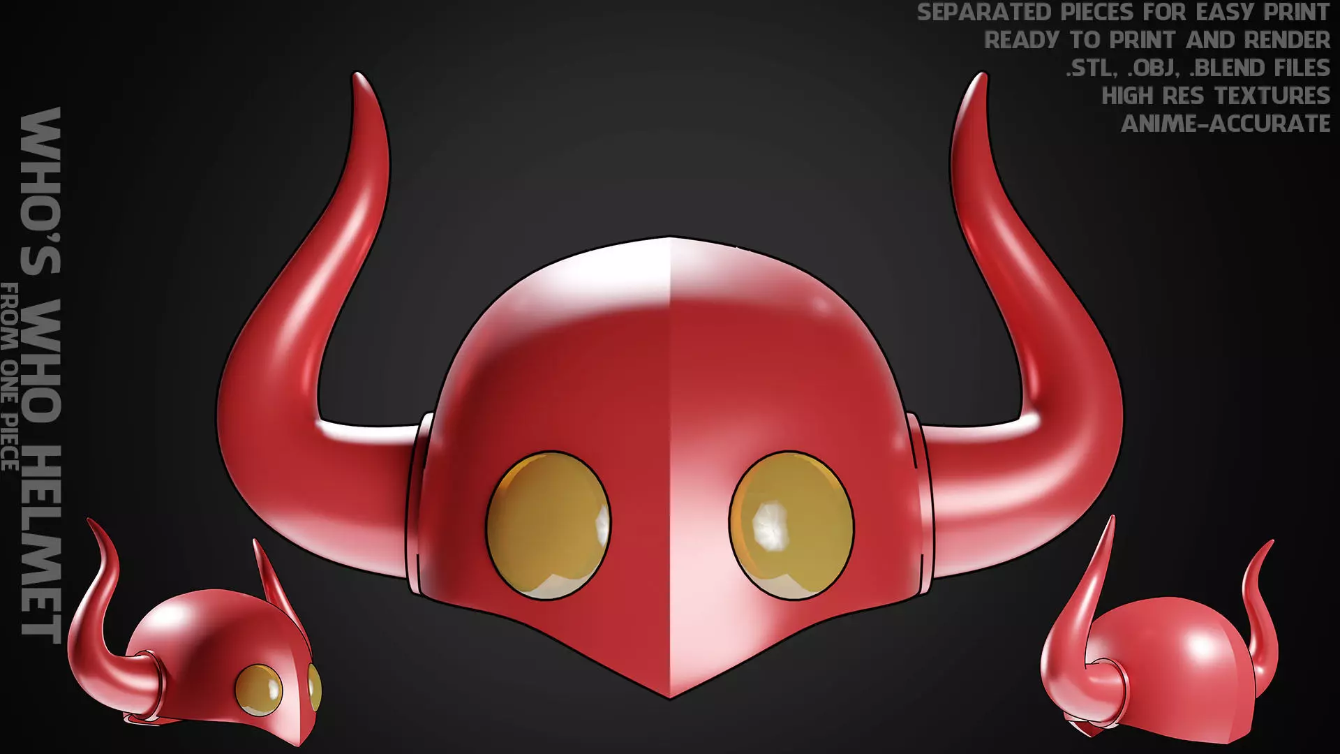 One Piece Who s Who Helmet  3D print model_0