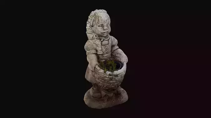 Garden Decorative Figure Girl 01 - HeraScans