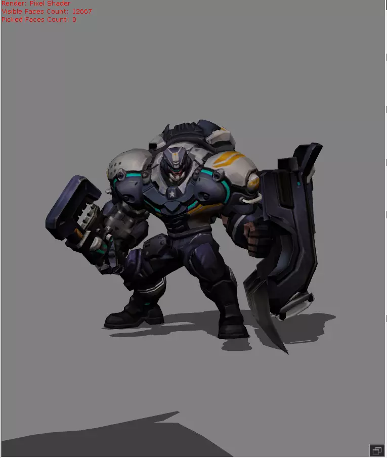 Johnson Mustang Low-poly 3D model_0