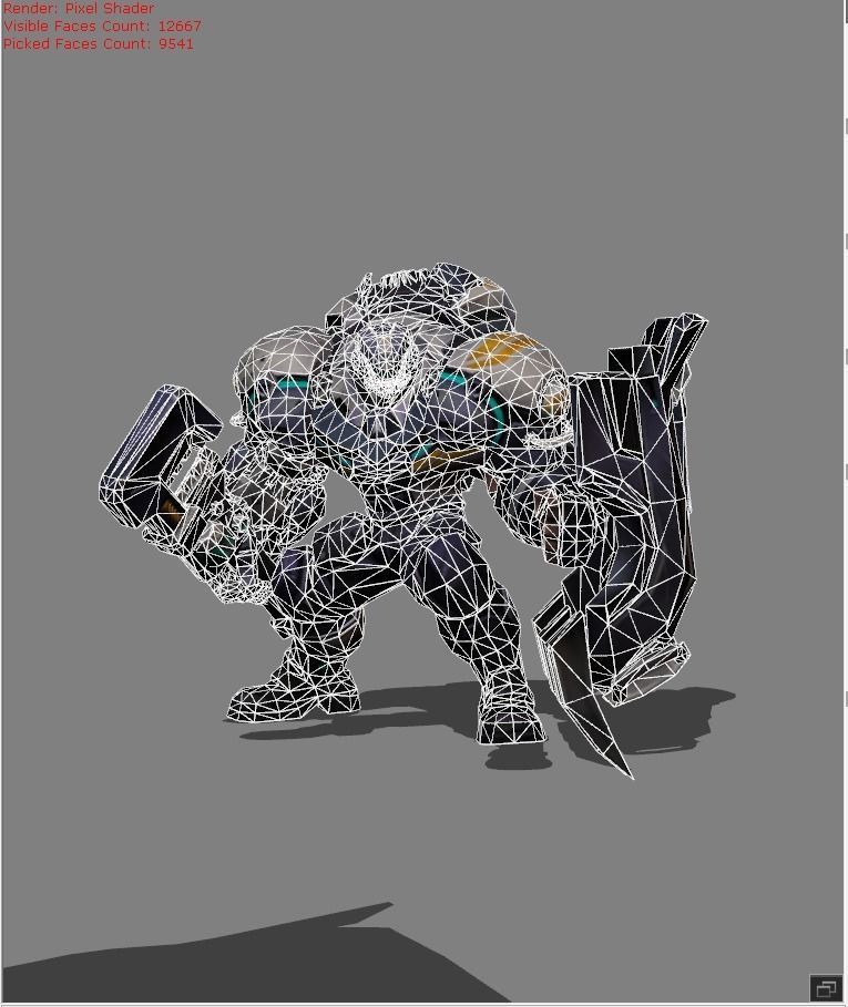 Johnson Mustang Low-poly 3D model_4