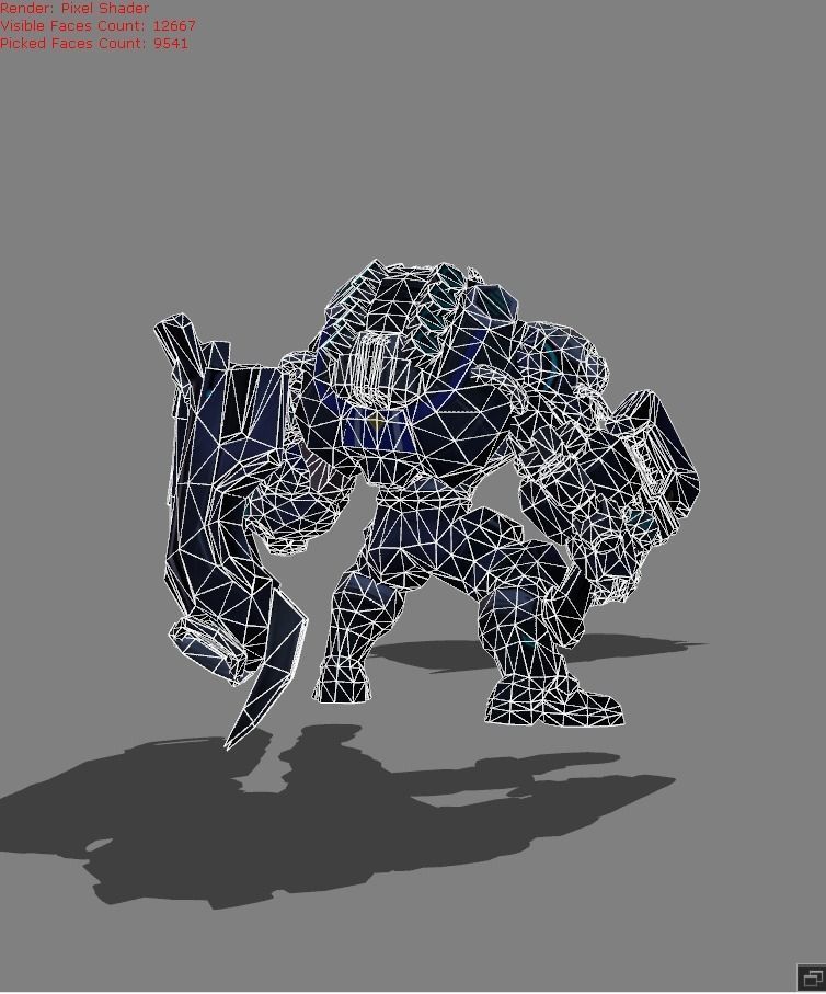 Johnson Mustang Low-poly 3D model_7