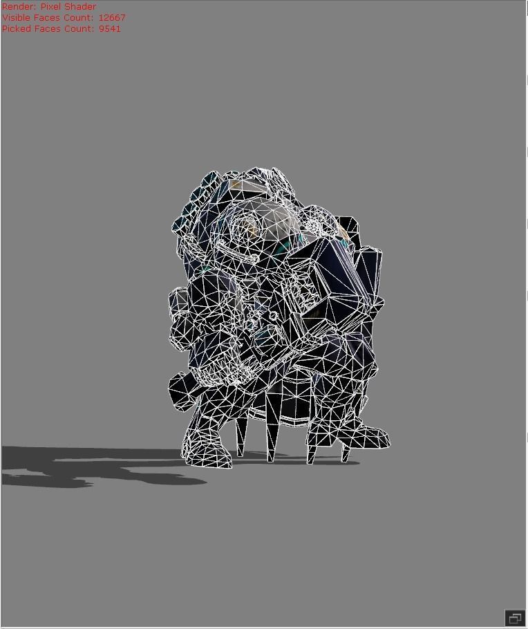 Johnson Mustang Low-poly 3D model_5