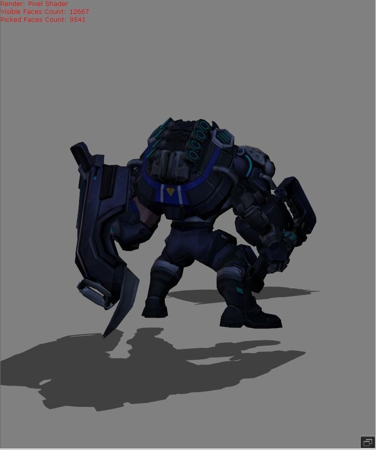 Johnson Mustang Low-poly 3D model_3