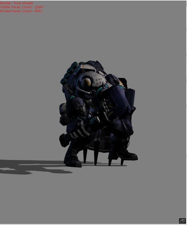 Johnson Mustang Low-poly 3D model_1