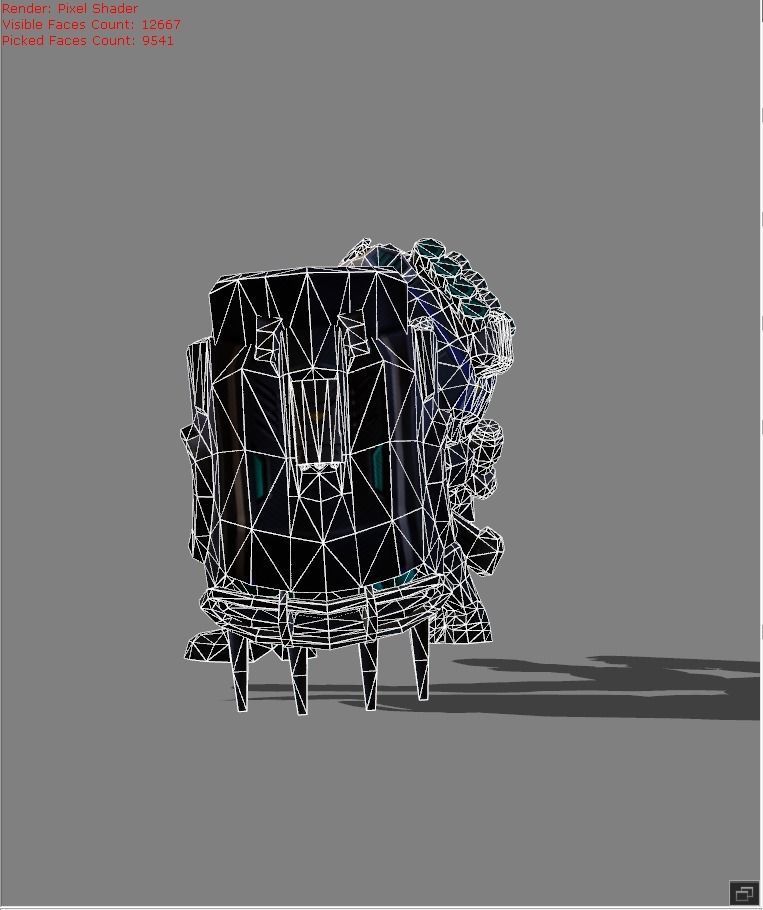 Johnson Mustang Low-poly 3D model_6