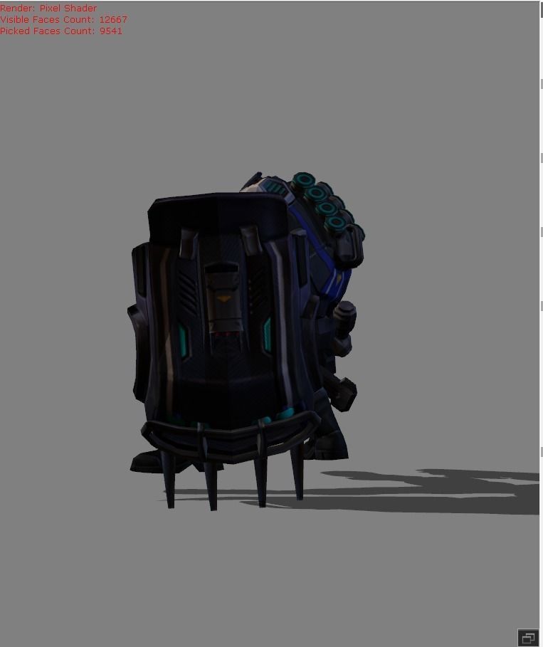 Johnson Mustang Low-poly 3D model_2