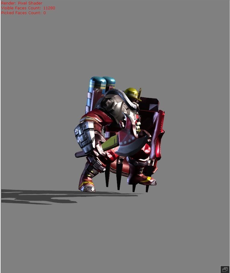 johnson Fire Chief Skin Low-poly 3D model_2