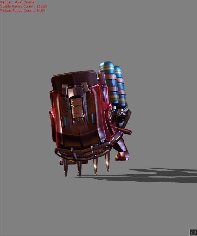 johnson Fire Chief Skin Low-poly 3D model_1