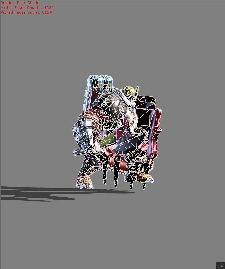 johnson Fire Chief Skin Low-poly 3D model_5