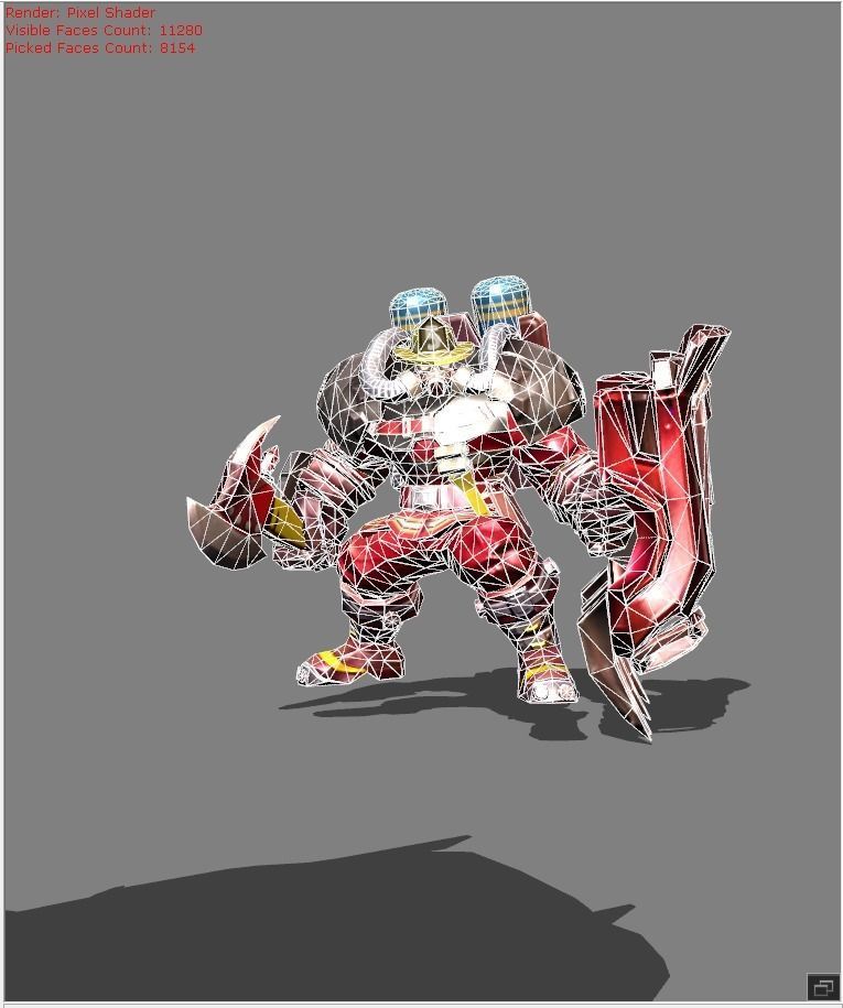 johnson Fire Chief Skin Low-poly 3D model_4