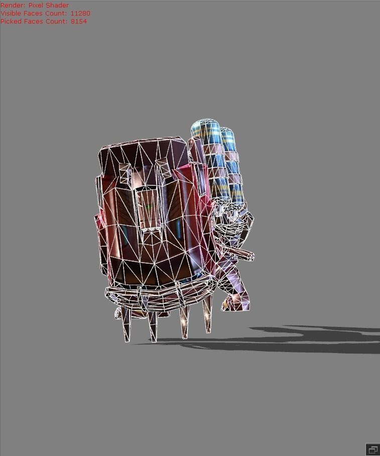 johnson Fire Chief Skin Low-poly 3D model_7