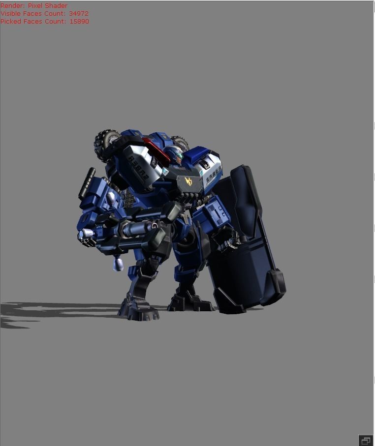 Johnson SABER Automata Skin Low-poly 3D model_1