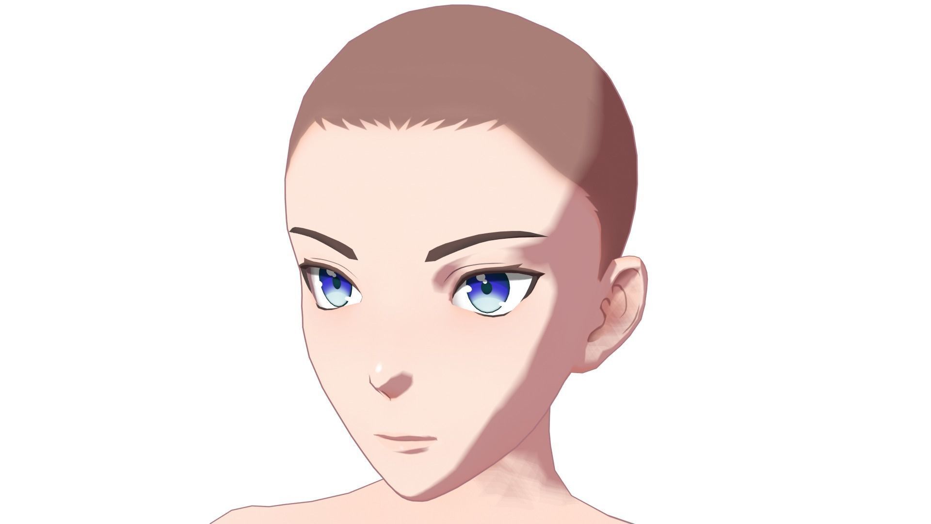 Anime Male Base Model V1 Low-poly 3D model_24
