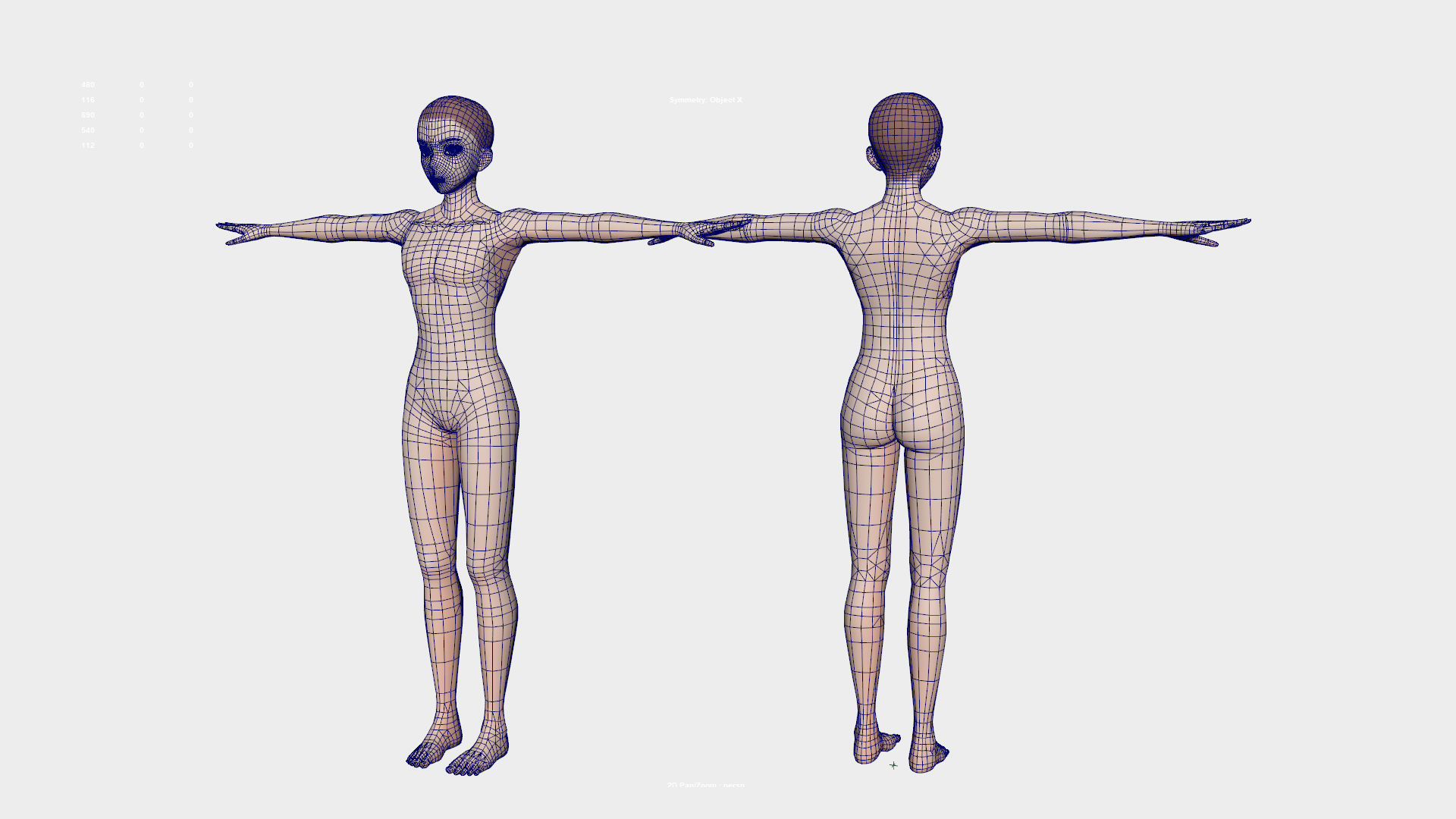 Anime Male Base Model V1 Low-poly 3D model_13