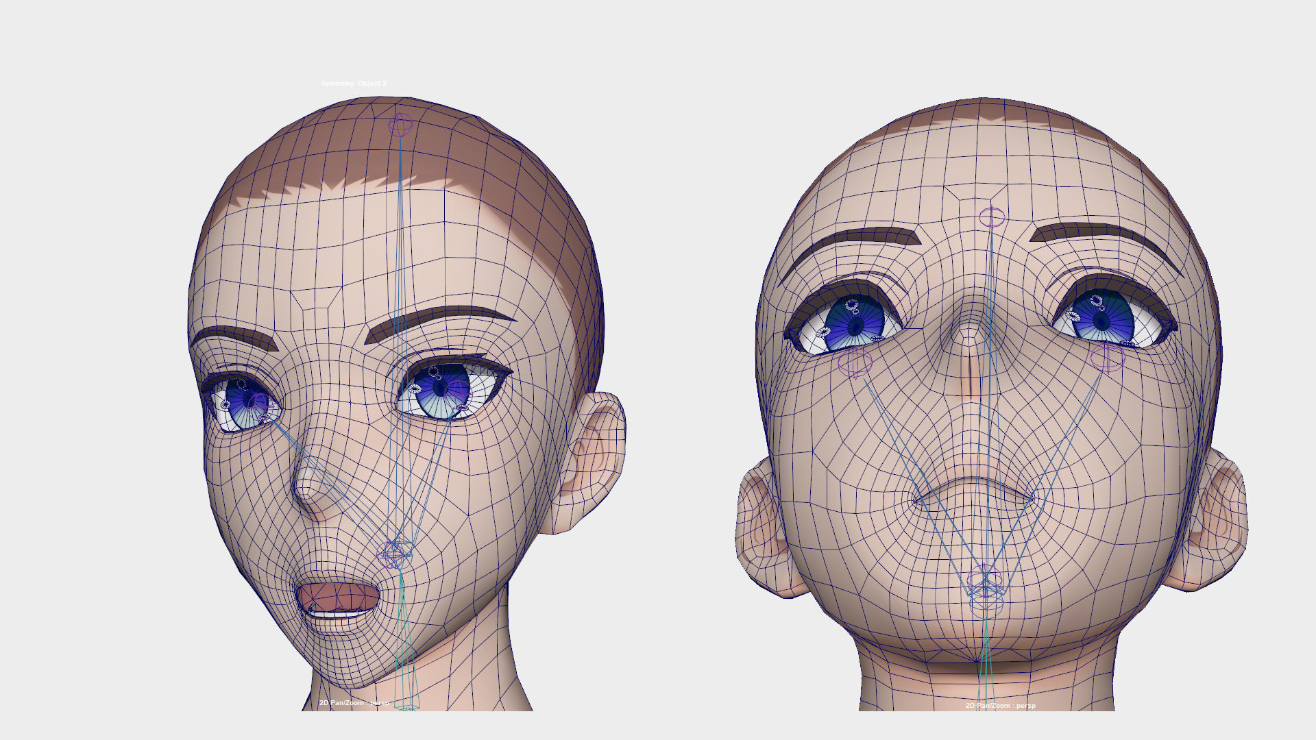 Anime Male Base Model V1 Low-poly 3D model_7
