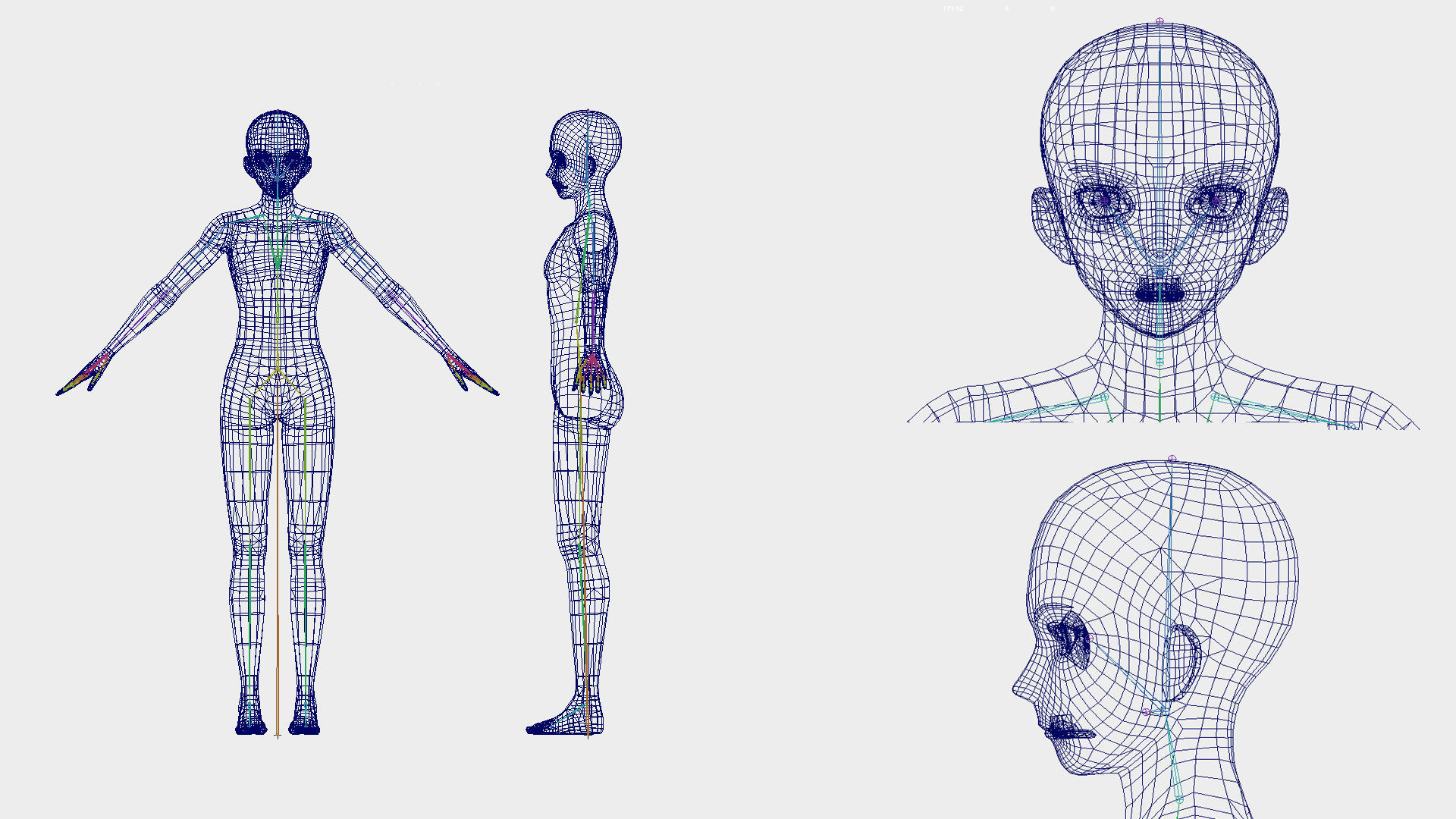 Anime Male Base Model V1 Low-poly 3D model_6