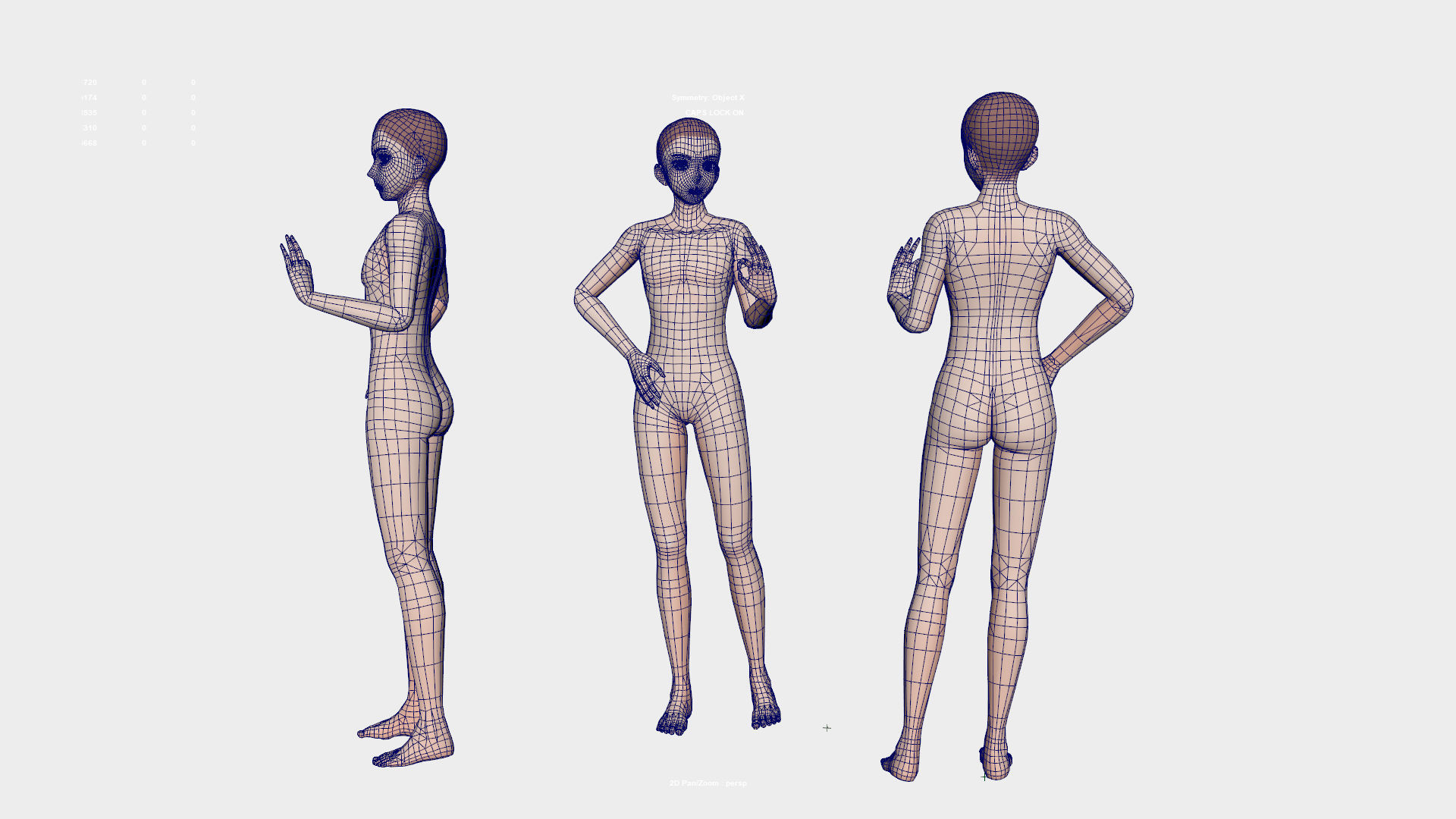 Anime Male Base Model V1 Low-poly 3D model_12