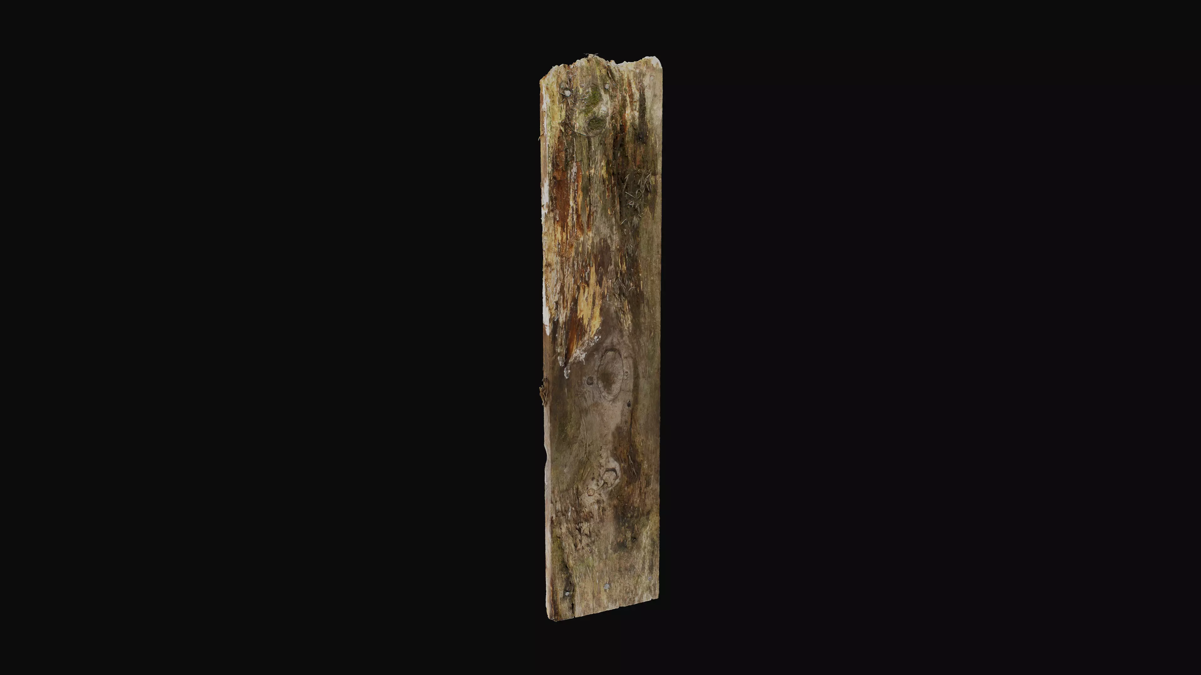 Old Wood Plank 01 - HeraScans Low-poly 3D model
