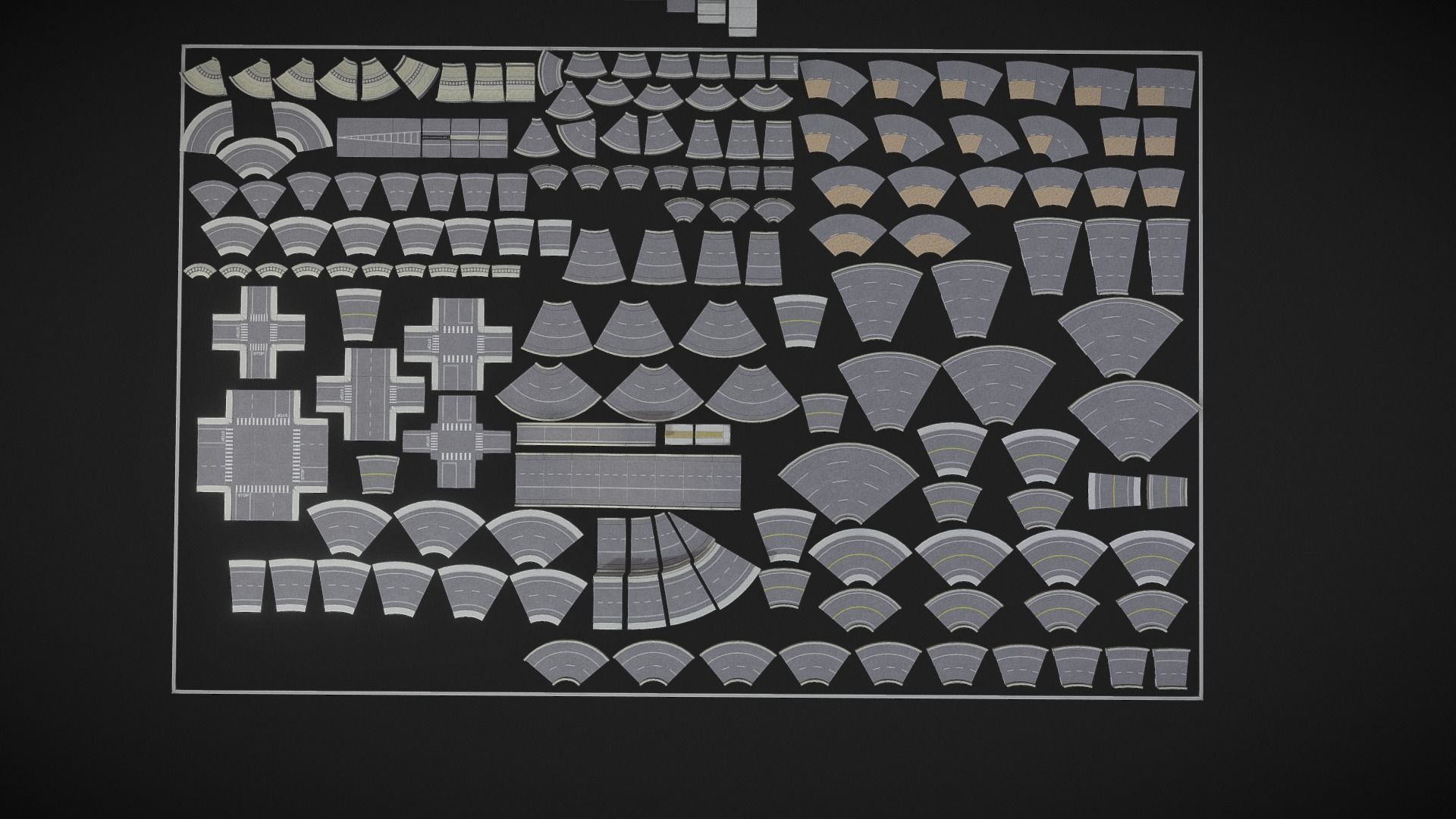 modular kit city builder starter kit Free low-poly 3D model_4