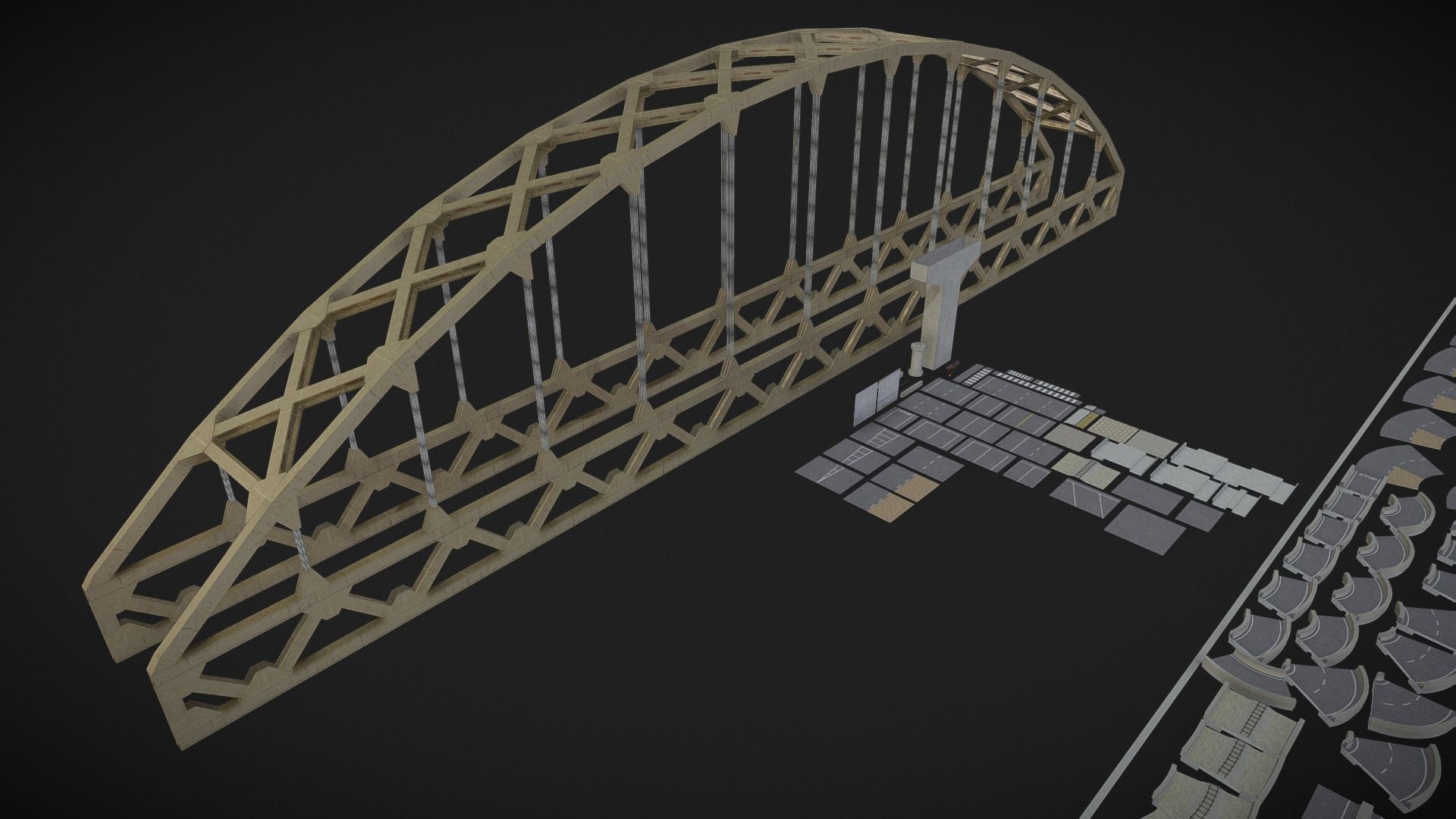 modular kit city builder starter kit Free low-poly 3D model_2