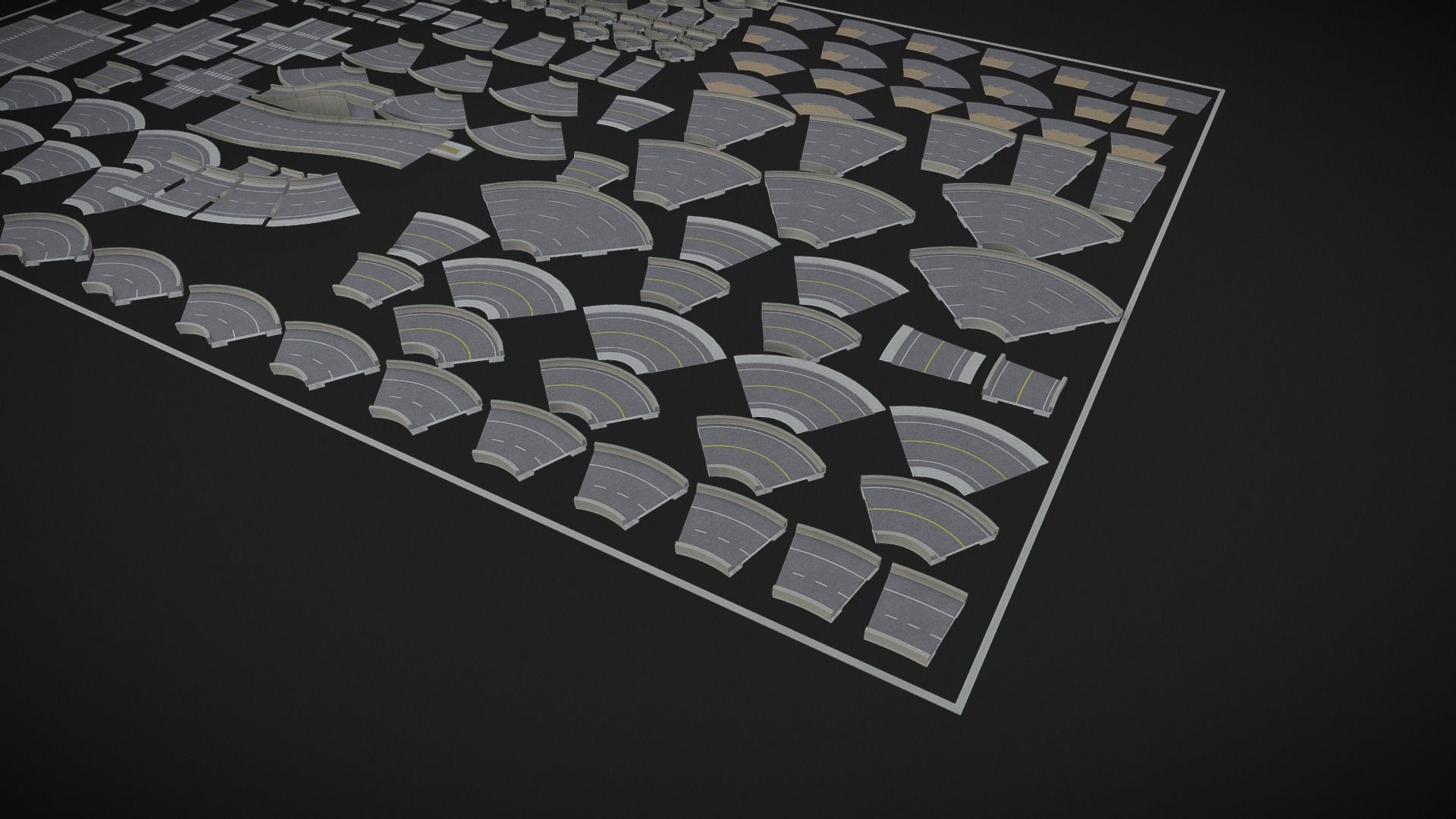 modular kit city builder starter kit Free low-poly 3D model_11