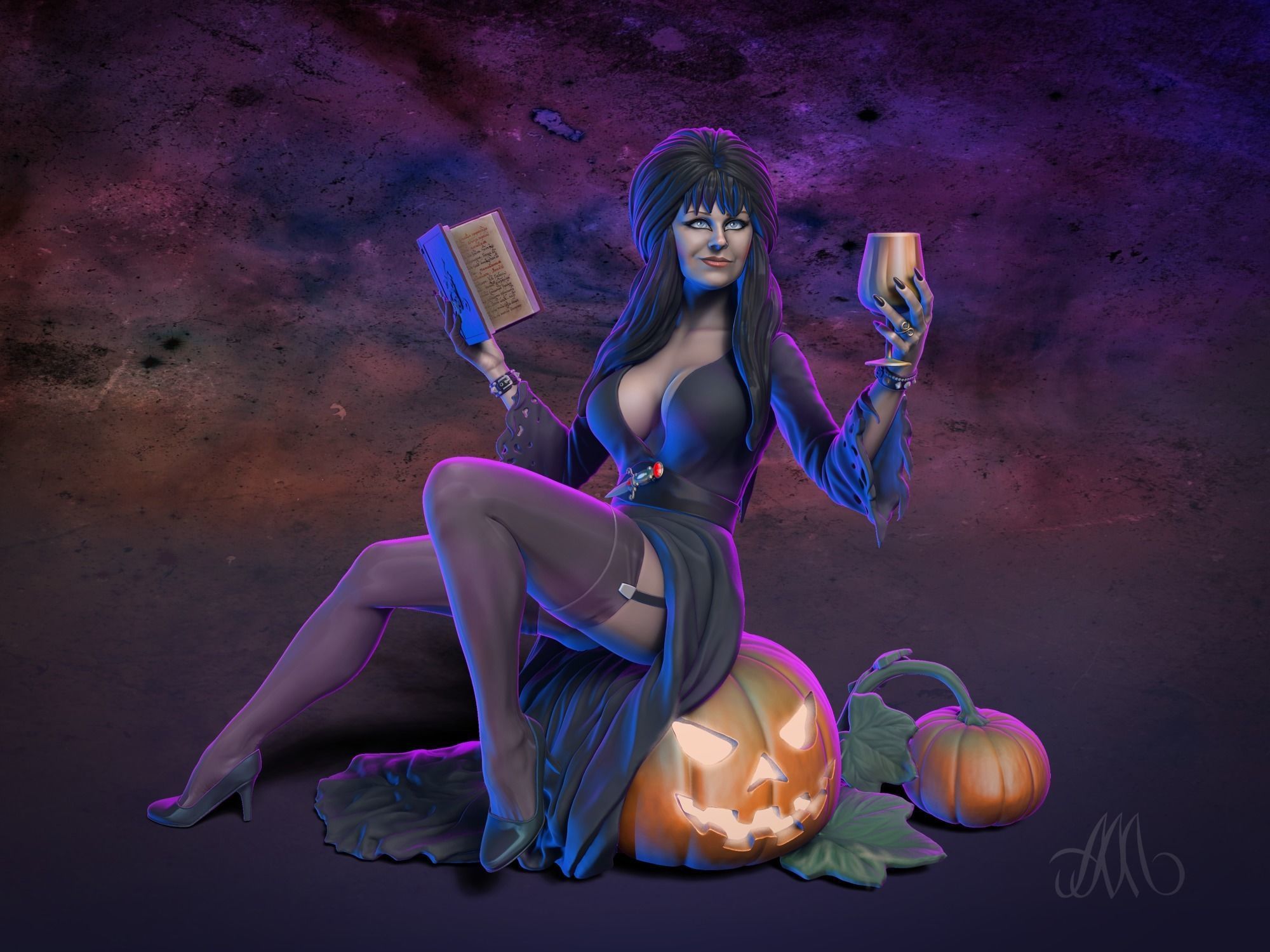 Elvira 3D print model_3