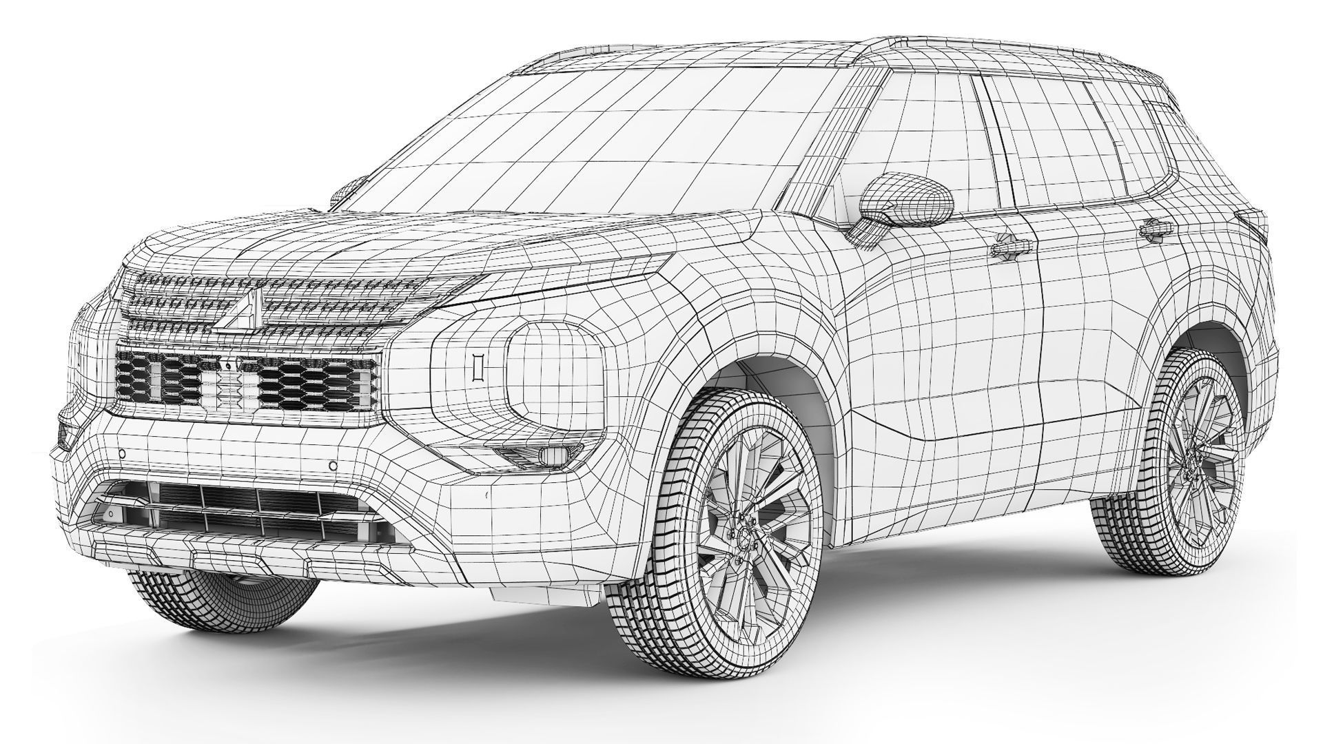 Mitsubishi Outlander 2022 3D model_8