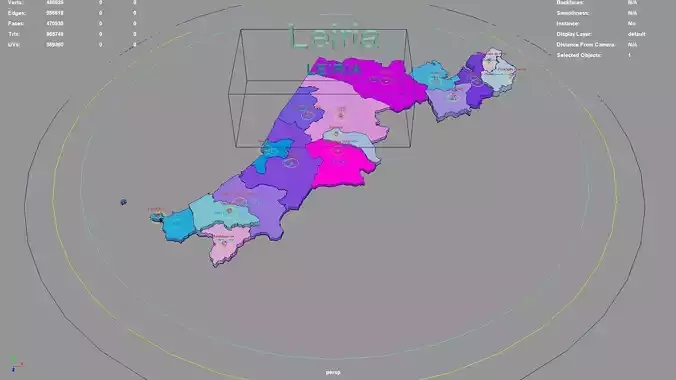 Leiria  Portugal map region geography political geographic