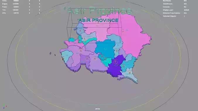 Asir Province  Saudi Arabia map region geography political