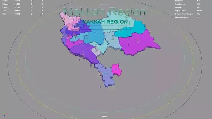 Makkah Region  Saudi Arabia map region geography political