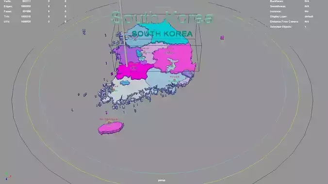 South Korea map region geography political geographic
