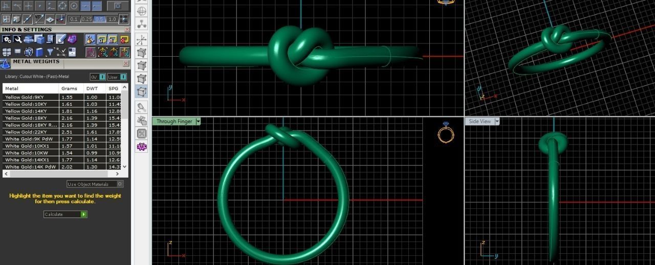 47 ring 3D print model_2