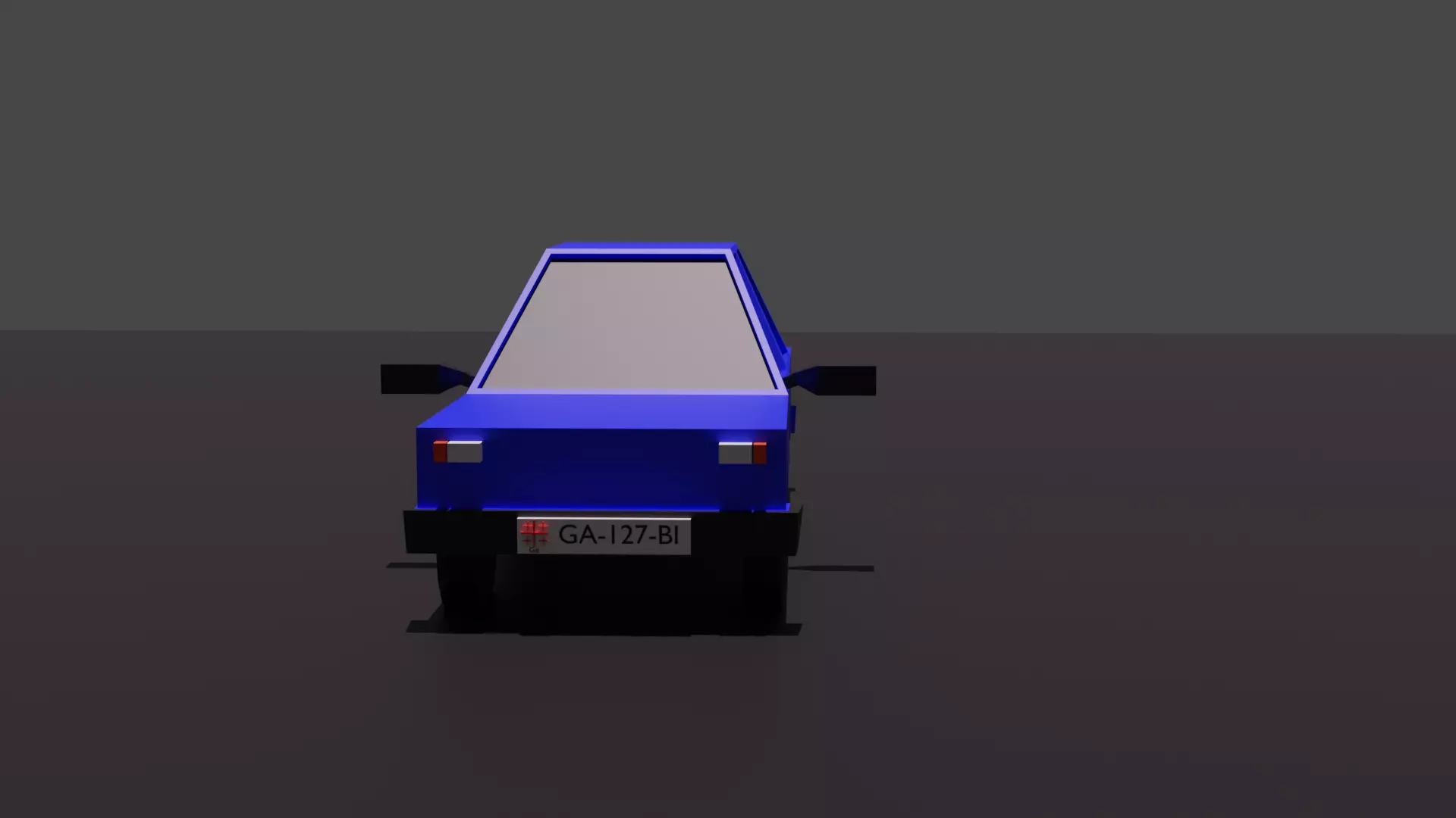 Low-Poly Car Free low-poly 3D model