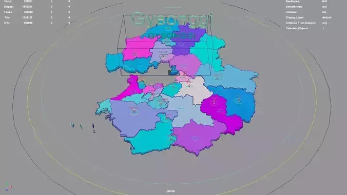 Gyeonggi  South Korea map region geography political geographic