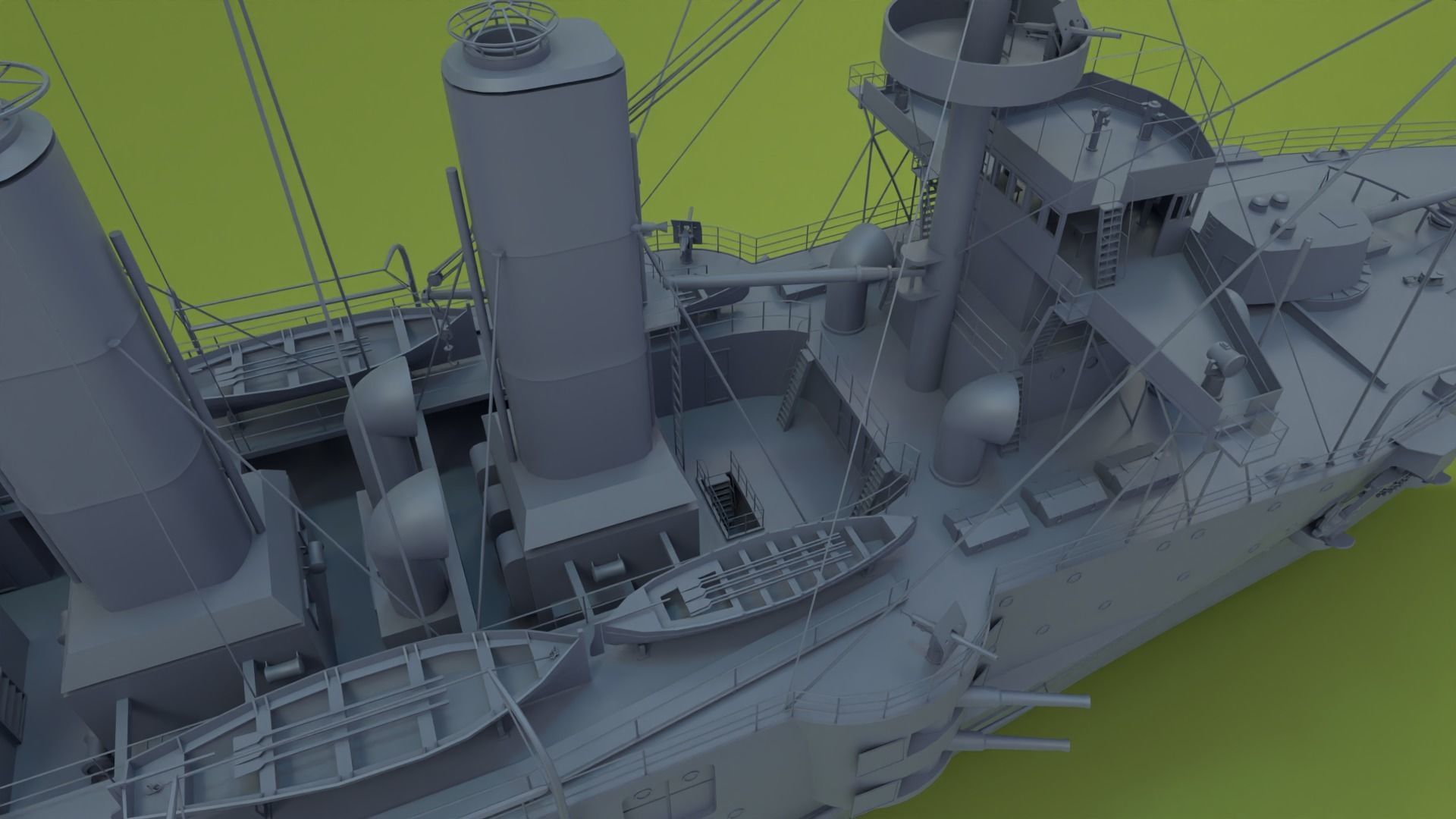 HMS Powerful Class 3D model_16