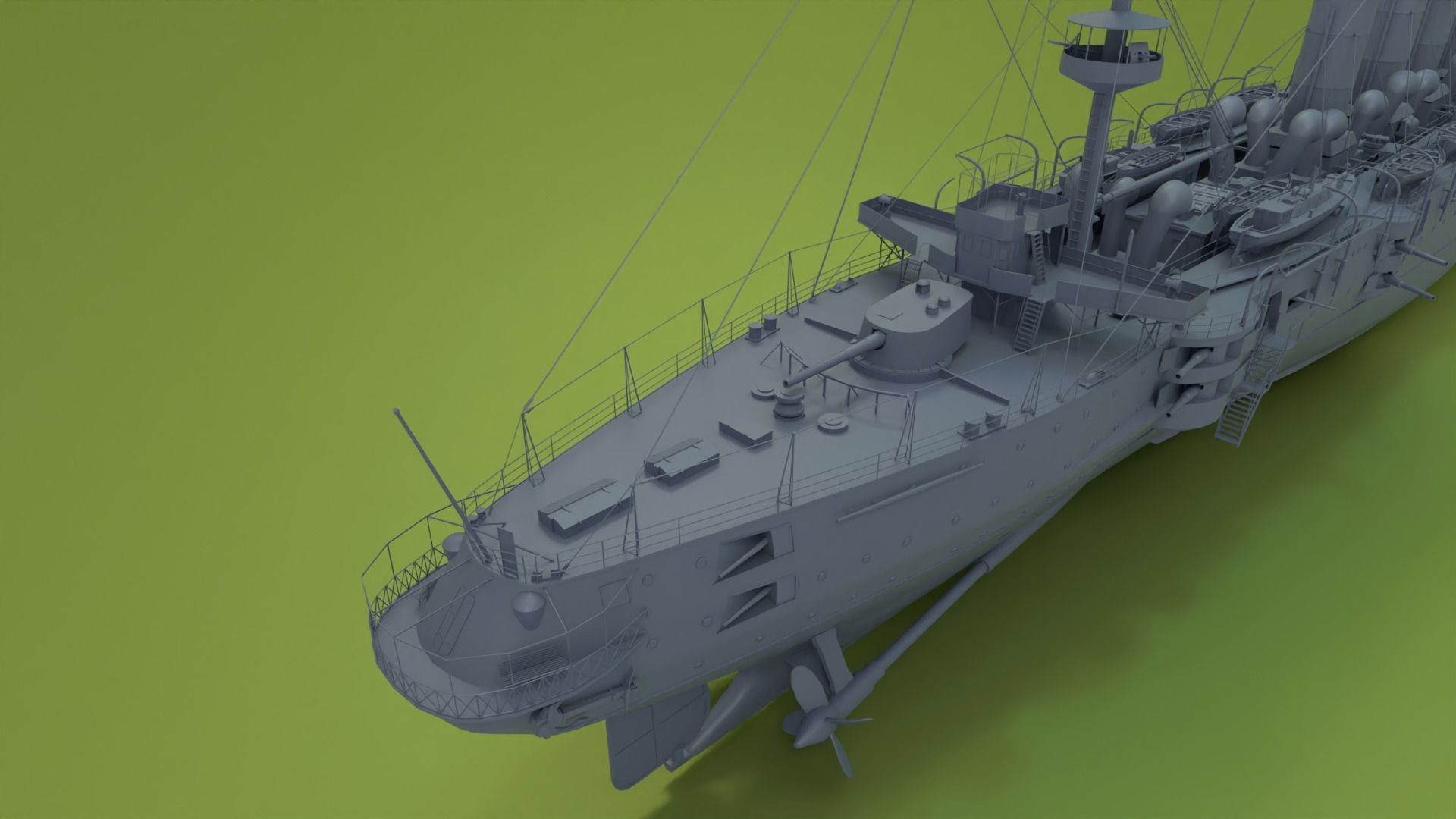 HMS Powerful Class 3D model_19