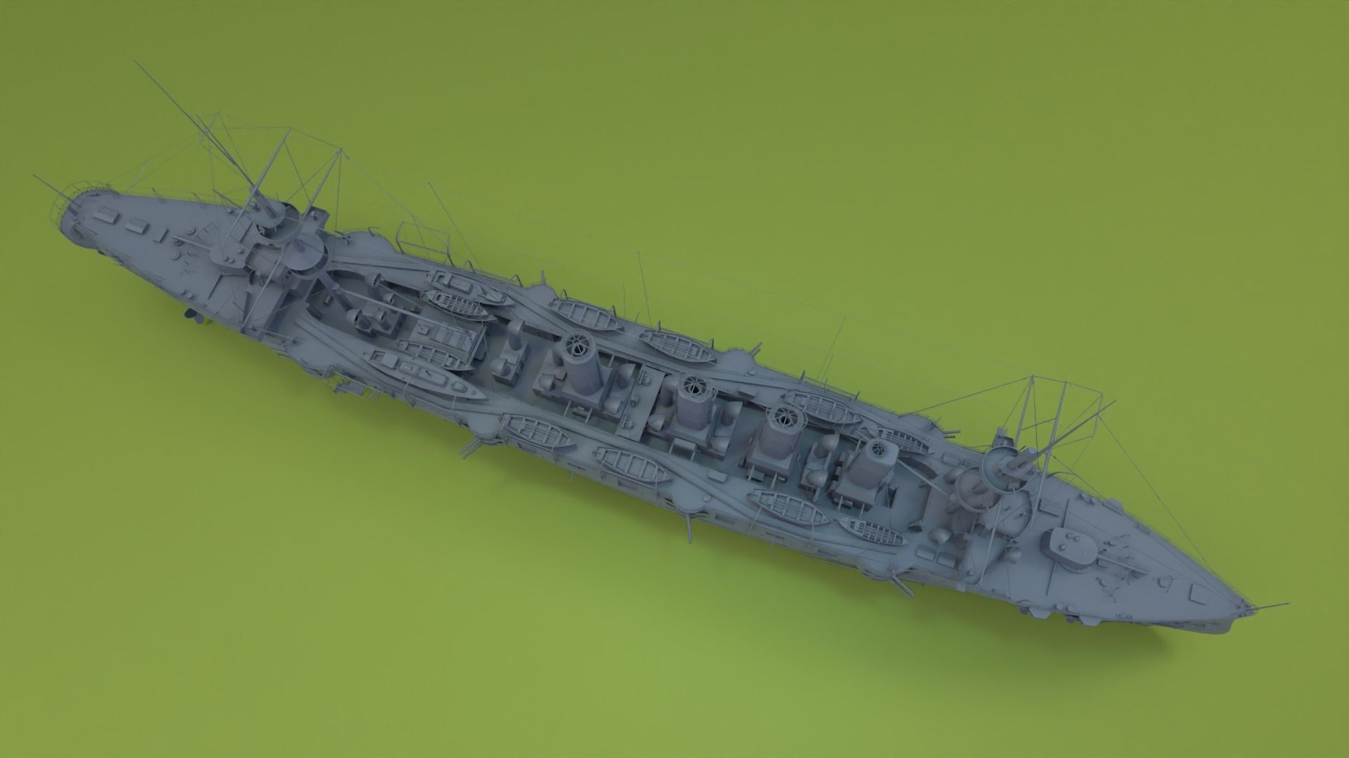 HMS Powerful Class 3D model_13