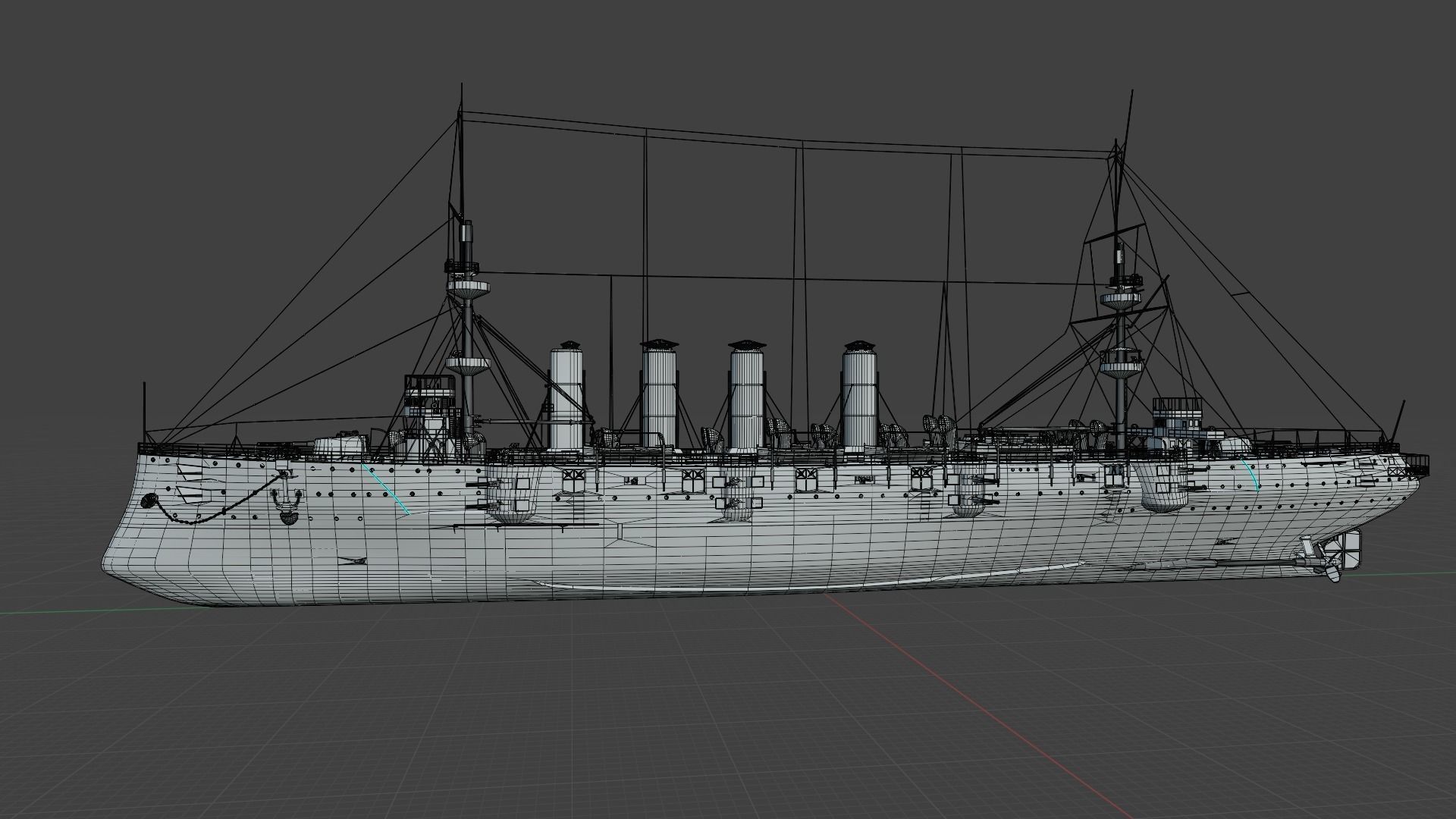 HMS Powerful Class 3D model_30