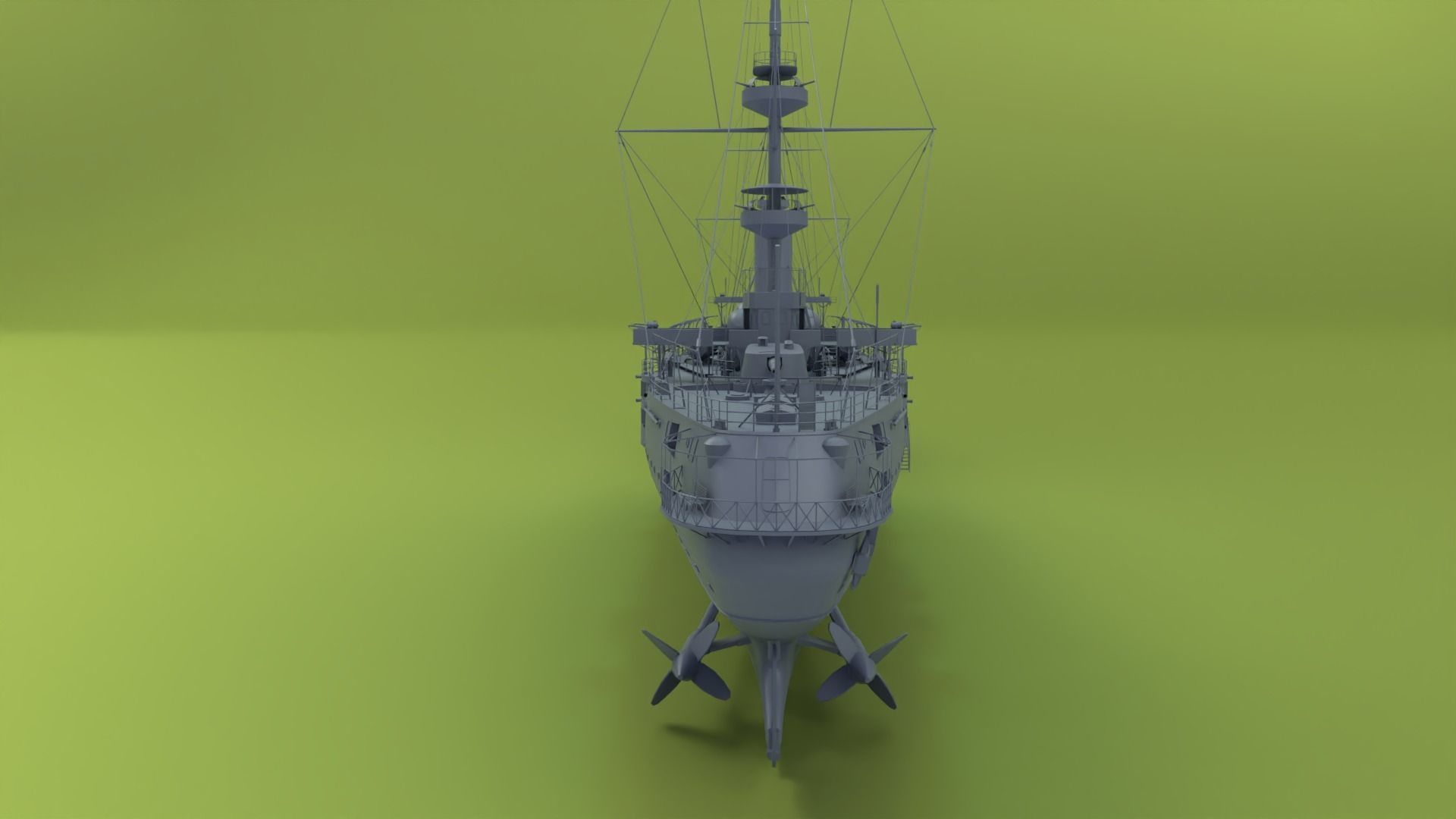 HMS Powerful Class 3D model_10